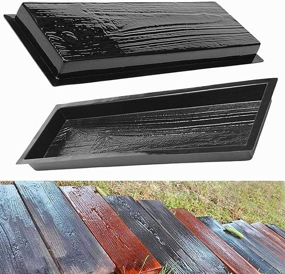 Wood Grain Stepping Mould Wall Mold Cement Bricks for The Construction of Garden Roads | Garden Home Décor | Wall Decor product