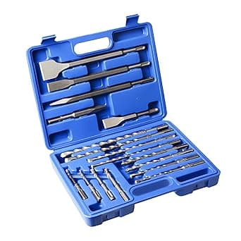 17Pcs Rotary Hammer Drill Bits and Chisel Concrete Masonry Hole Tool Set product